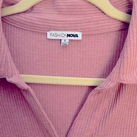 FASHION NOVA | Women’s Destination Relaxation Thermal Jumpsuit in Mauve Size S - Picture 3 of 8